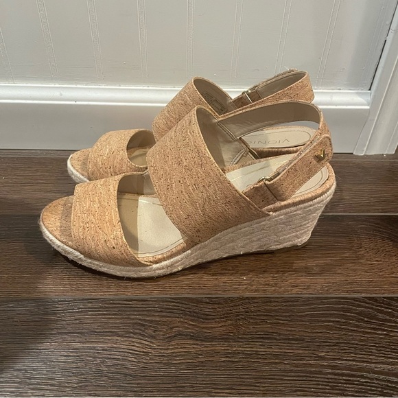 Vionic Brooke Cork Espadrille Wedge Supportive Sandals 10 - Picture 5 of 11